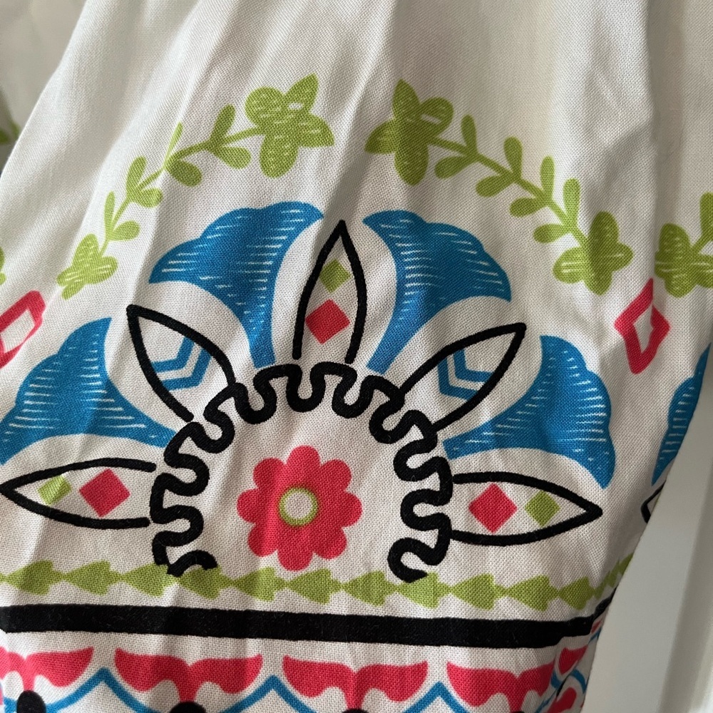 Flying Tomato White Vibrant Rayon Romper Women’s Size Medium - Picture 2 of 13